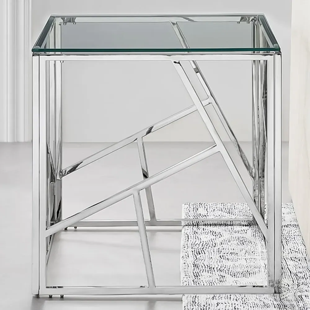 Sicily Side Table - Silver