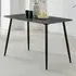 Sienna 4-Seater Dining Table - Grey, Ceramic
