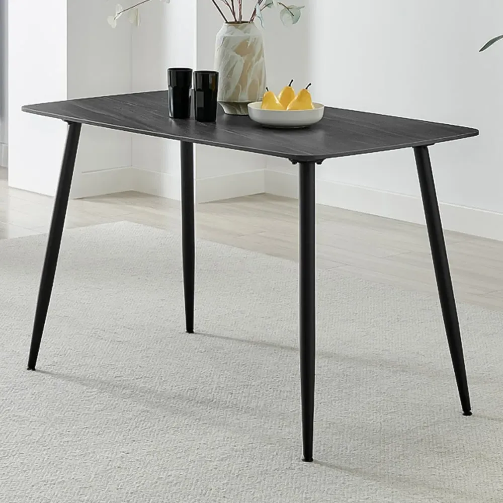 Sienna 4-Seater Dining Table - Grey, Ceramic image