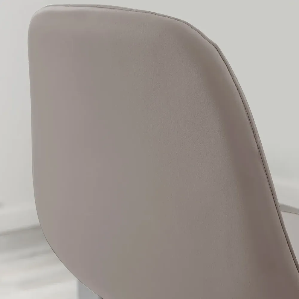 Solara Bar Stool Set of 2 - Cappuccino, Faux Leather