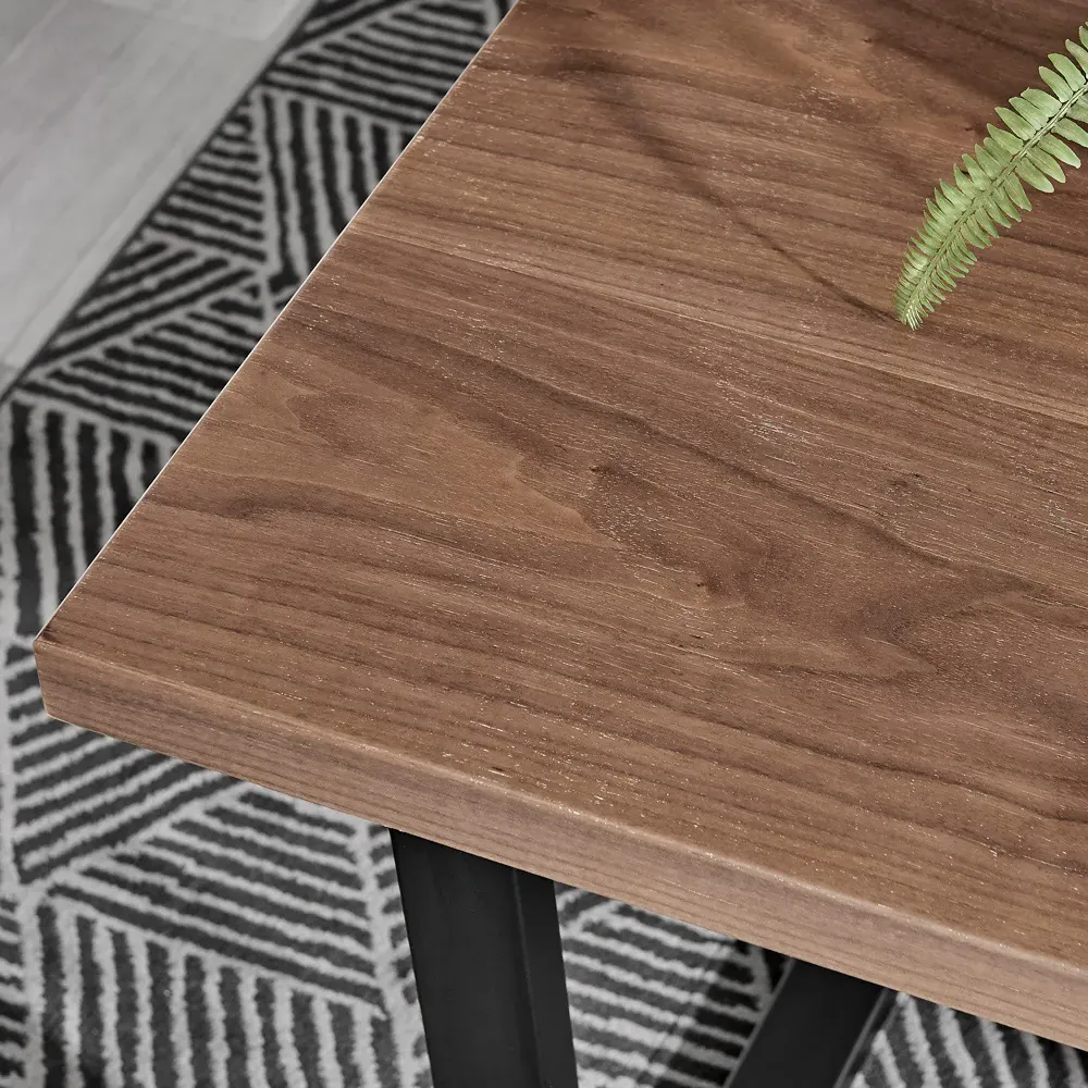 Solo 4-Seater Dining Table - Brown, Wood Effect