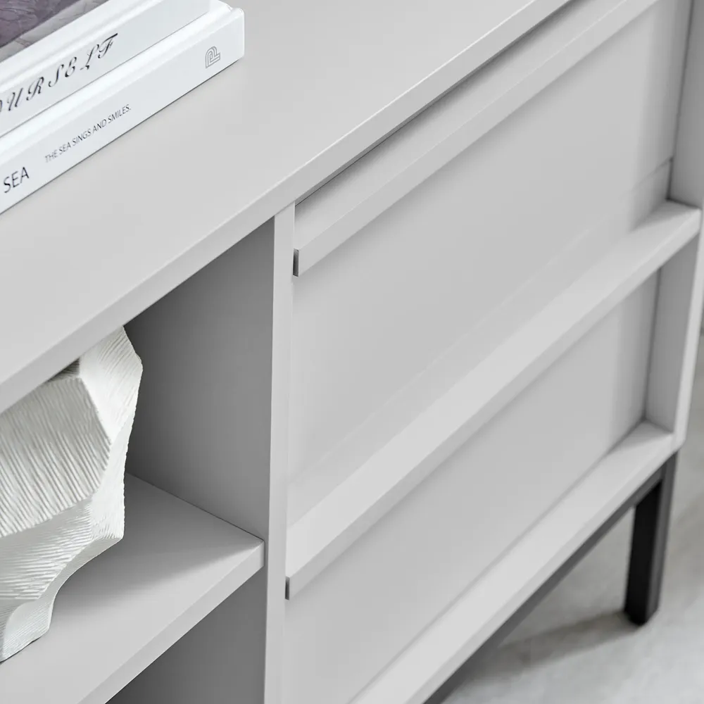 Sval 2 Door 2 Drawer TV Unit - Off White, Wood Composite