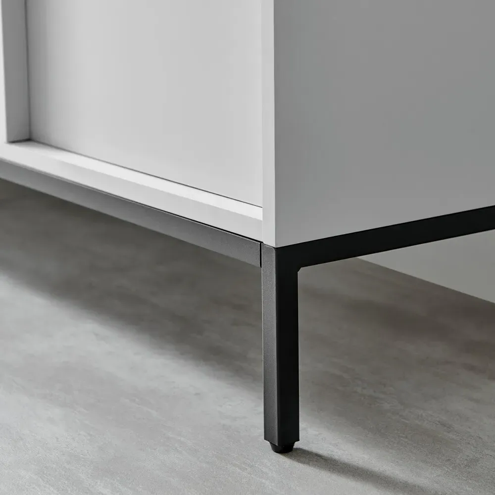 Sval 2 Door 2 Drawer TV Unit - Off White, Wood Composite