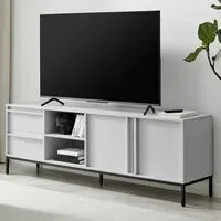 Sval 2 Door 2 Drawer TV Unit - Off White, Wood Composite