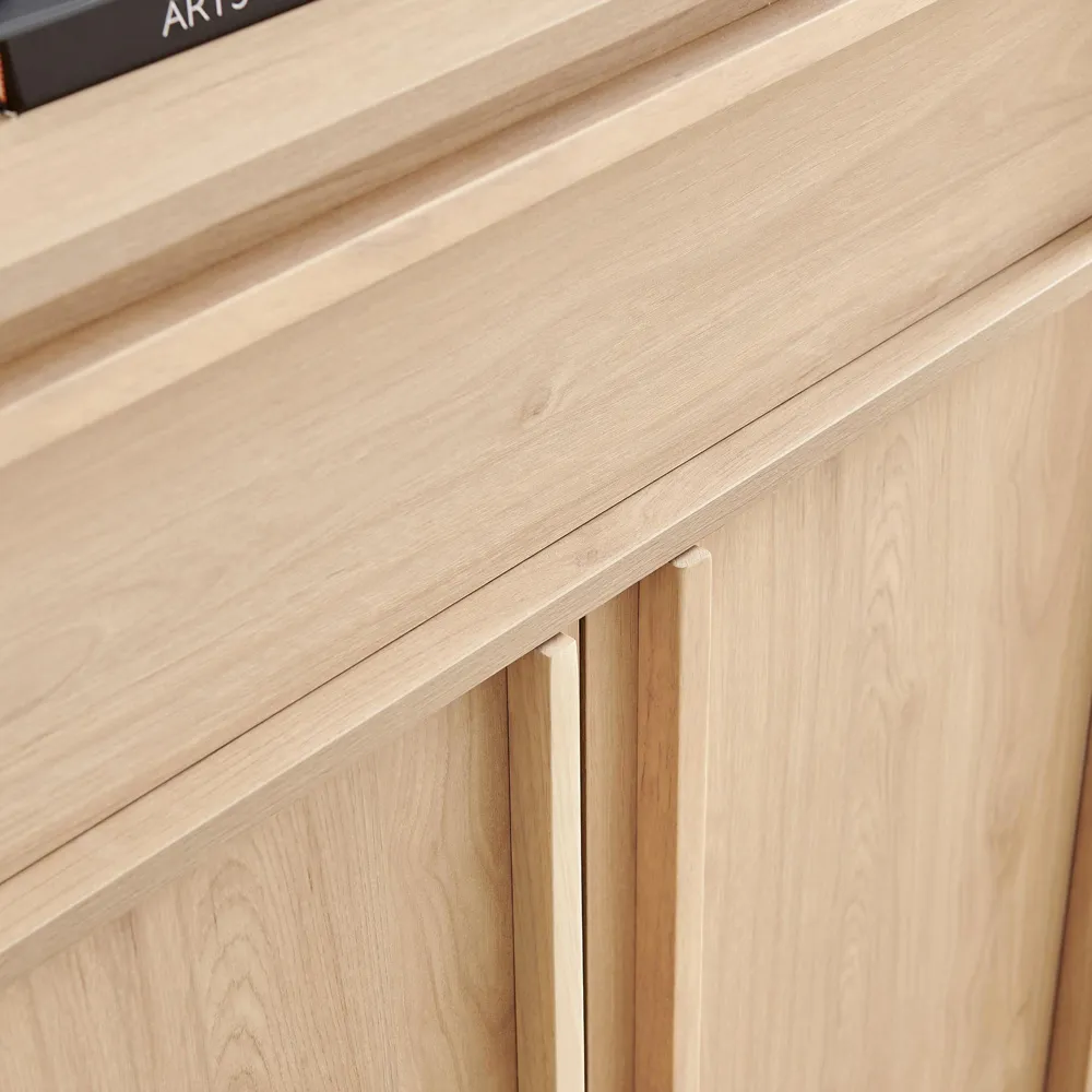 Sval 2 Door Single Drawer Small Sideboard - Oak