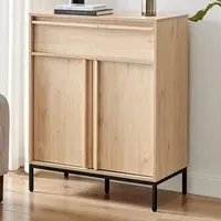 Sval 2 Door Single Drawer Small Sideboard - Oak