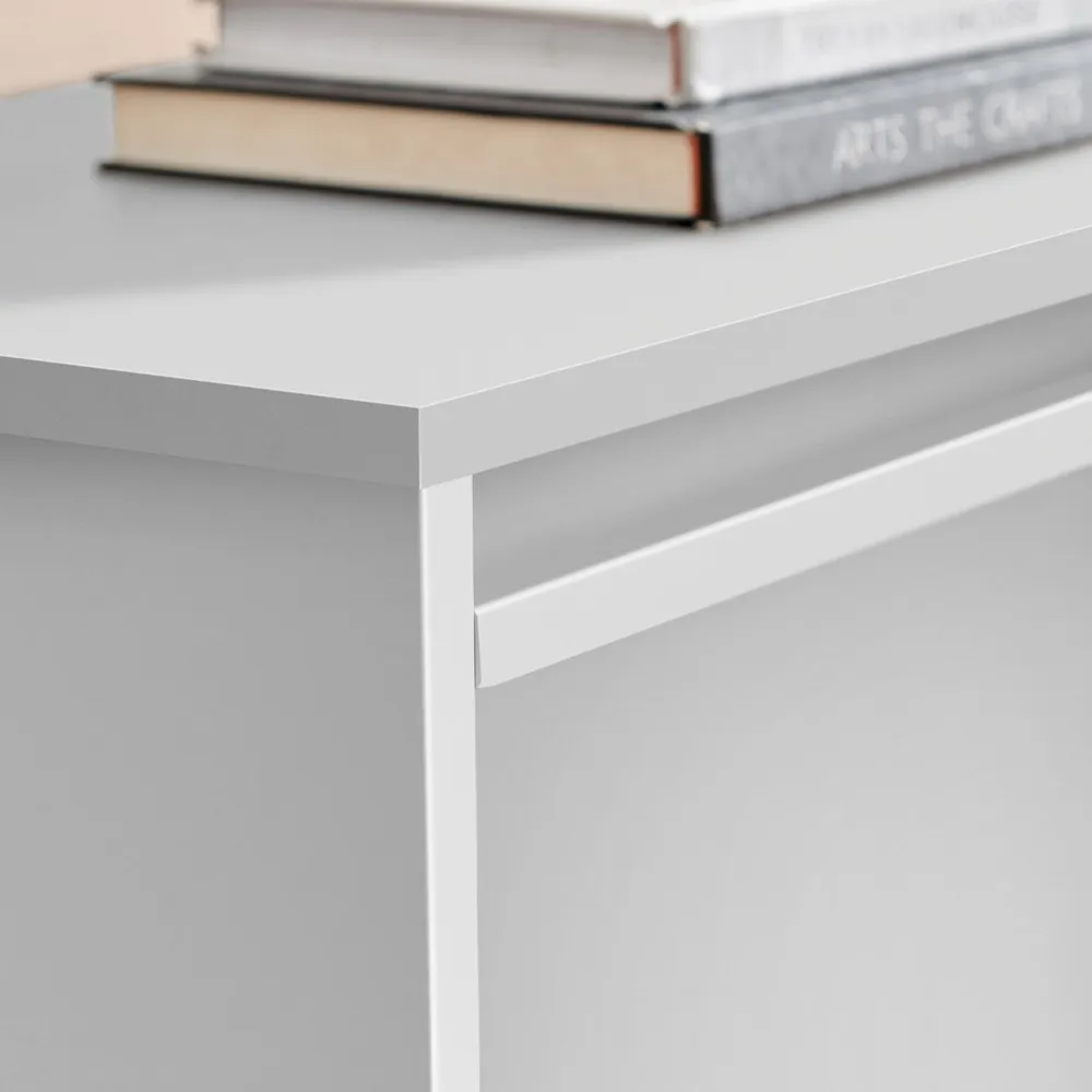 Sval 2 Door Single Drawer Small Sideboard - White