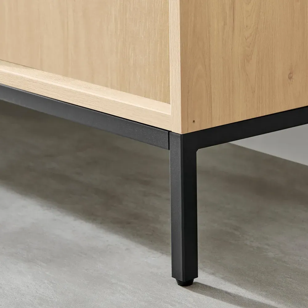 Sval 3 Door 3 Drawer Sideboard - Brown, Wood Composite