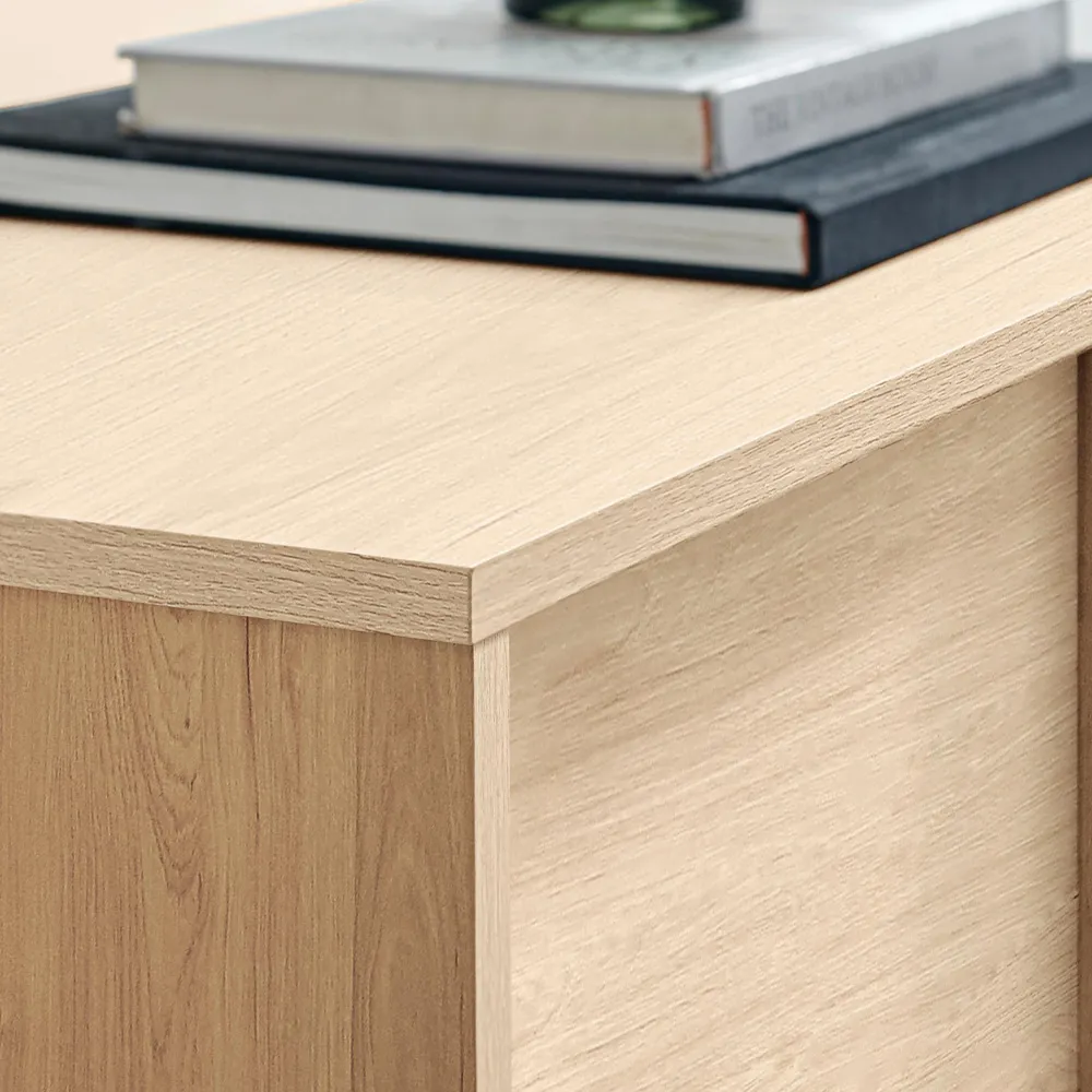 Sval 3 Door 3 Drawer Sideboard - Brown, Wood Composite