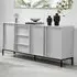 Sval 3 Door 3 Drawer Sideboard - White, Wood Composite