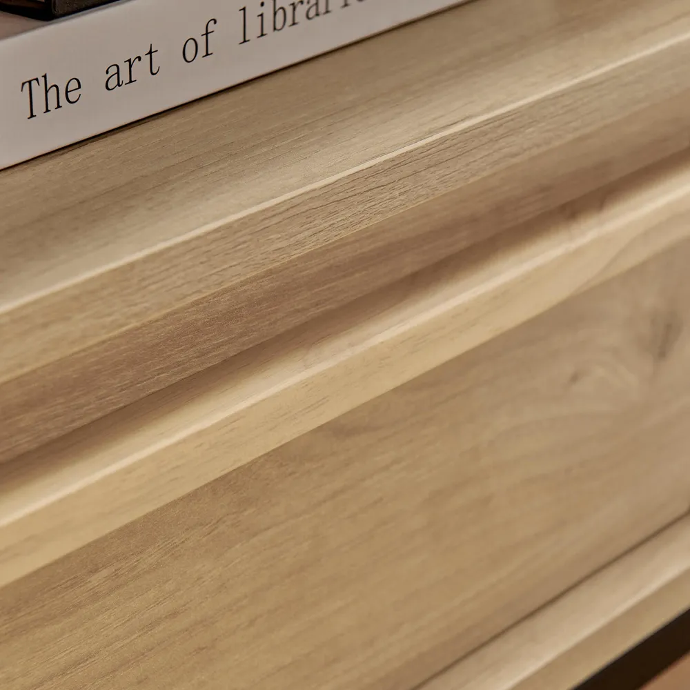 Sval Single Drawer Bedside Table - Brown, Wood