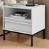 Sval Single Drawer Bedside Table - White, Wood