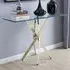 Tavalo Console Table - Gold, Glass