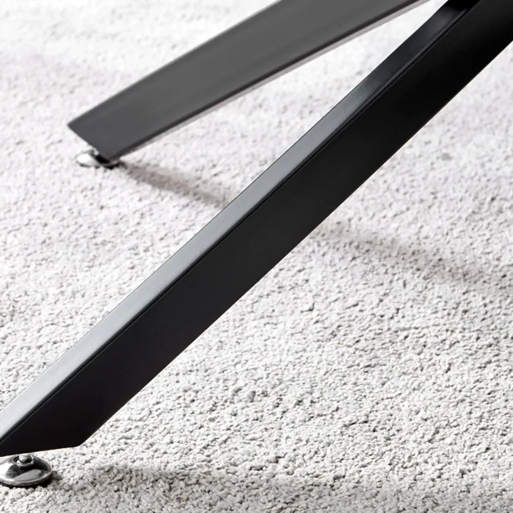 Tavalo Rectangular Coffee Table - Grey, Glass