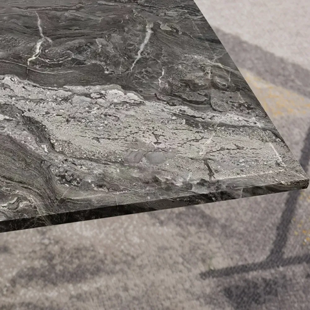 Tavalo Rectangular Coffee Table - Grey, Glass