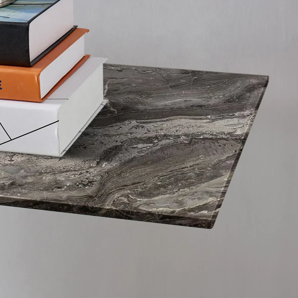 Tavalo Rectangular Console Table - Grey, Glass