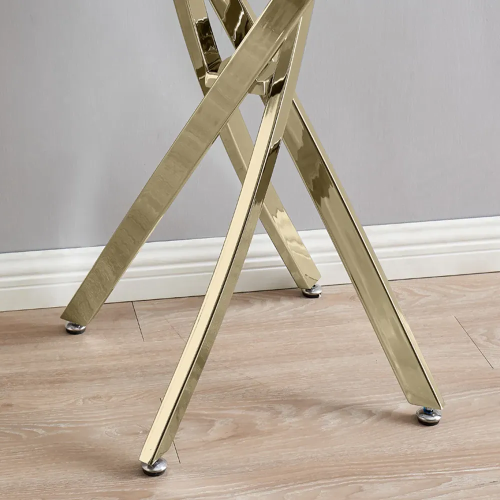 Tavalo Rectangular Console Table - Grey, Glass