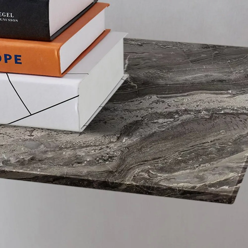 Tavalo Rectangular Console Table - Grey, Glass