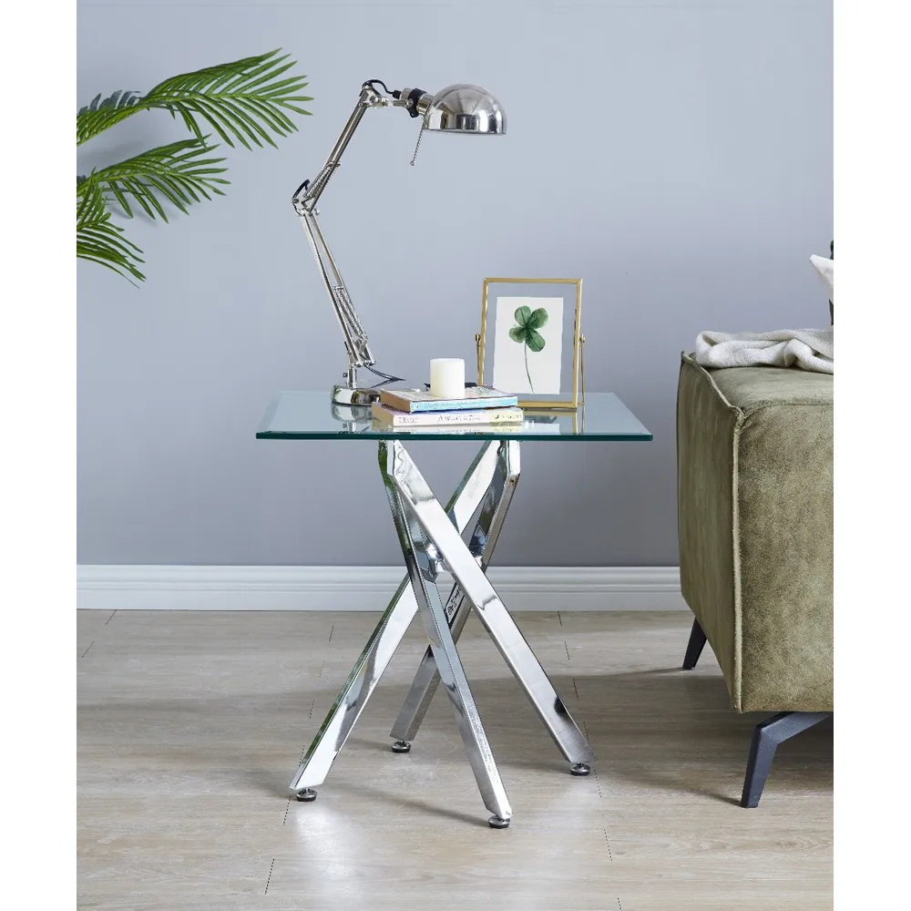 Tavalo Side Table - Silver