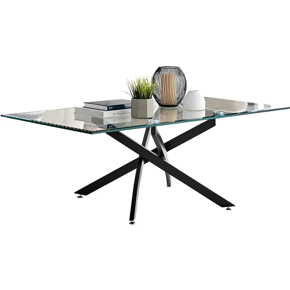 Tavlo Coffee Table - Black, Glass