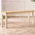 Terfyn 2-Seater Dining Bench - Cream, Oak