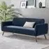 Terry 3-Seater Sofa - Blue, Velvet