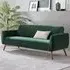 Terry 3-Seater Sofa - Green, Velvet