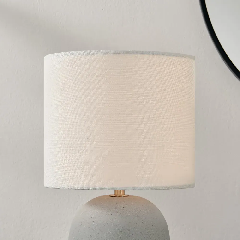 Tessa Table Lamp - Grey, Concrete Effect