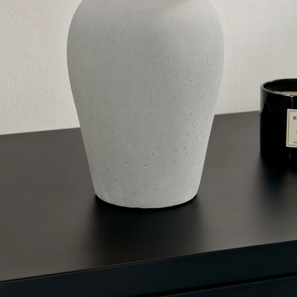 Tessa Table Lamp - Grey, Concrete Effect