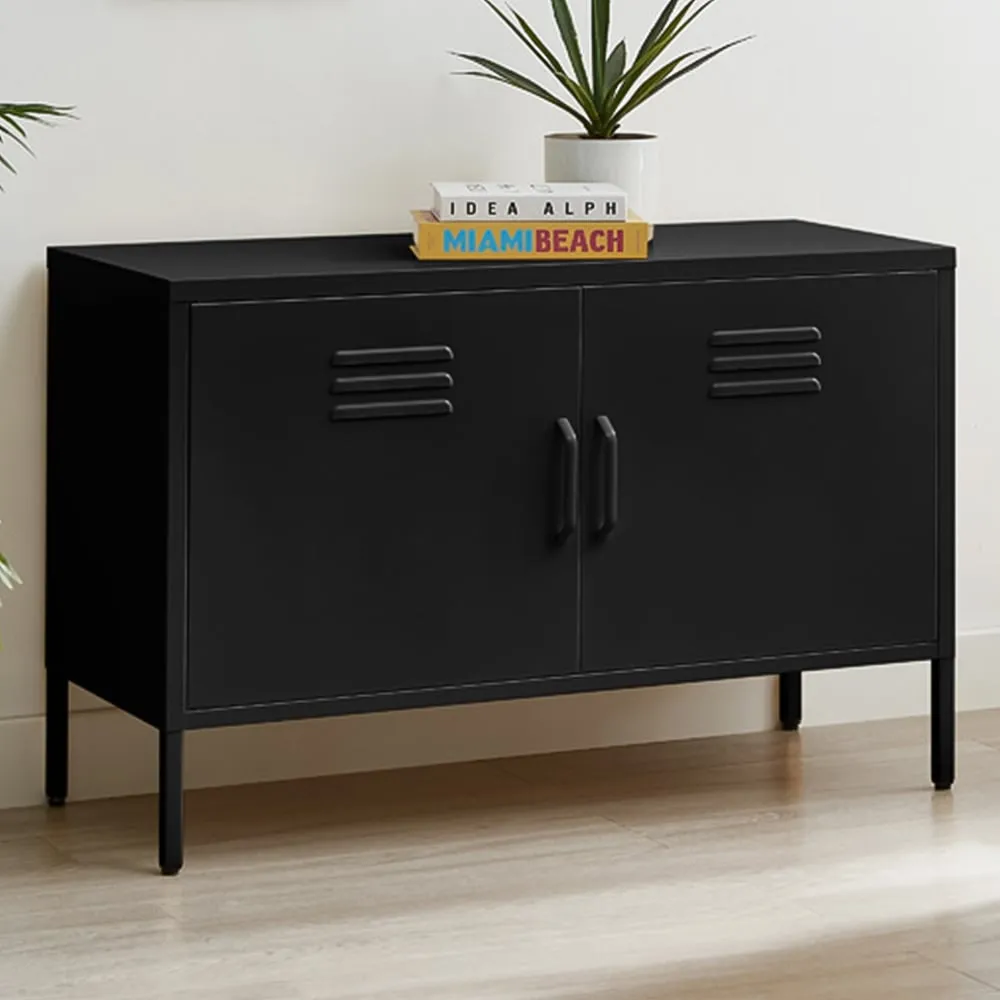 Theo 2 Door Sideboard - Black image