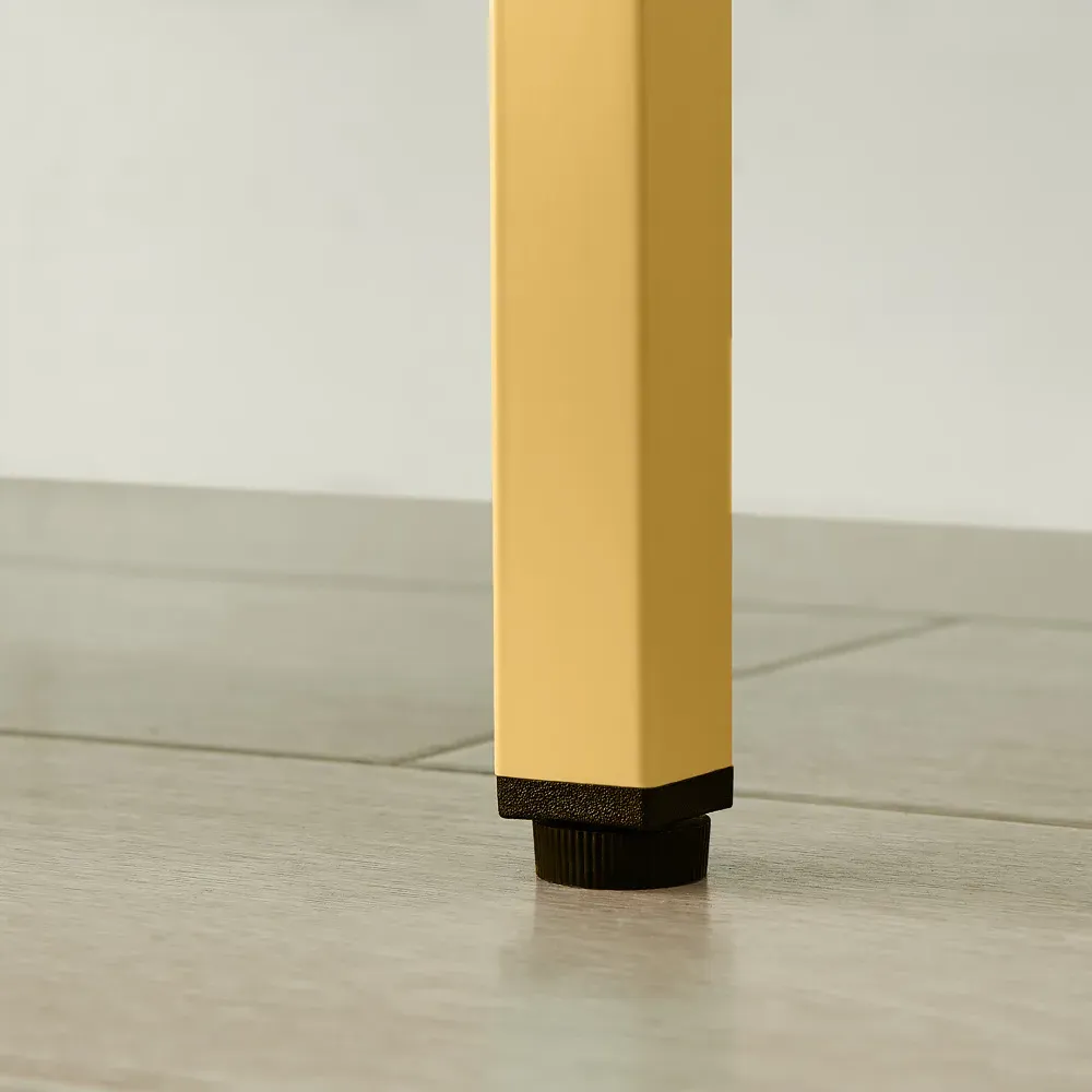 Theo 6 Drawer Metal Sideboard - Mustard Yellow