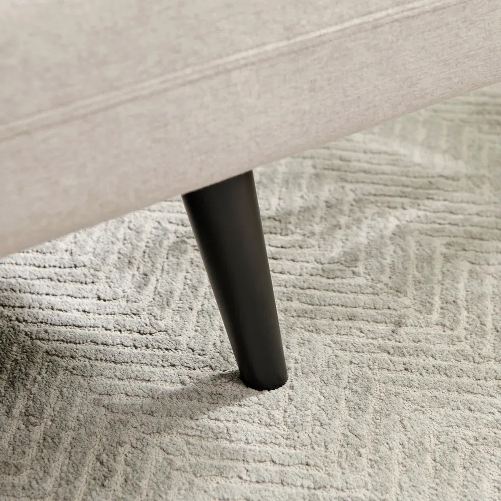 Thomas 2-Seater Sofa Bed with Click-Clack - Beige, Fabric