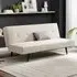 Thomas 2-Seater Sofa Bed with Click-Clack - Beige, Fabric