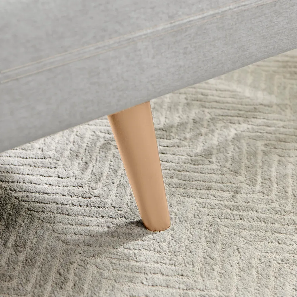 Thomas 2-Seater Sofa Bed with Click-Clack - Grey, Fabric