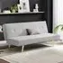 Thomas 2-Seater Sofa Bed with Click-Clack - Grey, Fabric