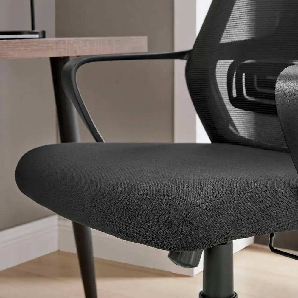 Trico Office Chair with Mesh Back - Black