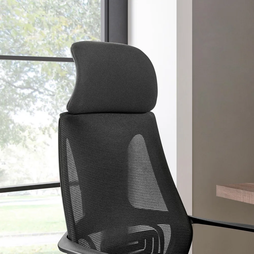Trico Office Chair with Mesh Back - Black
