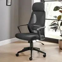 Trico Office Chair with Mesh Back - Black