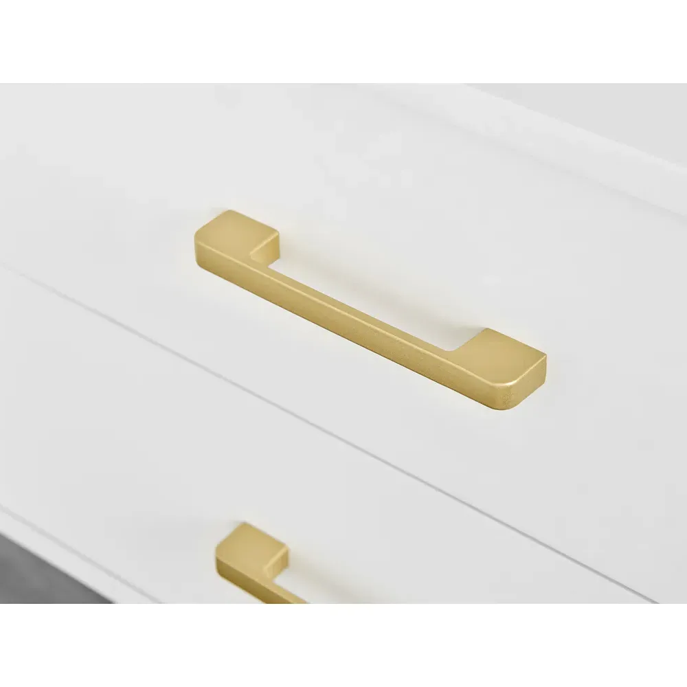 Tyler 2 Drawer Bedside Table - White