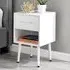 Tyler Single Drawer Bedside Table - White
