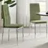 Valentina Set of 2 Dining Chairs - Green, Textured Weave