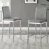 Valera Bar Stool Set of 2 - Grey, Faux Leather