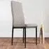 Valera Set of 6 Dining Chairs - Cappuccino, Faux Leather