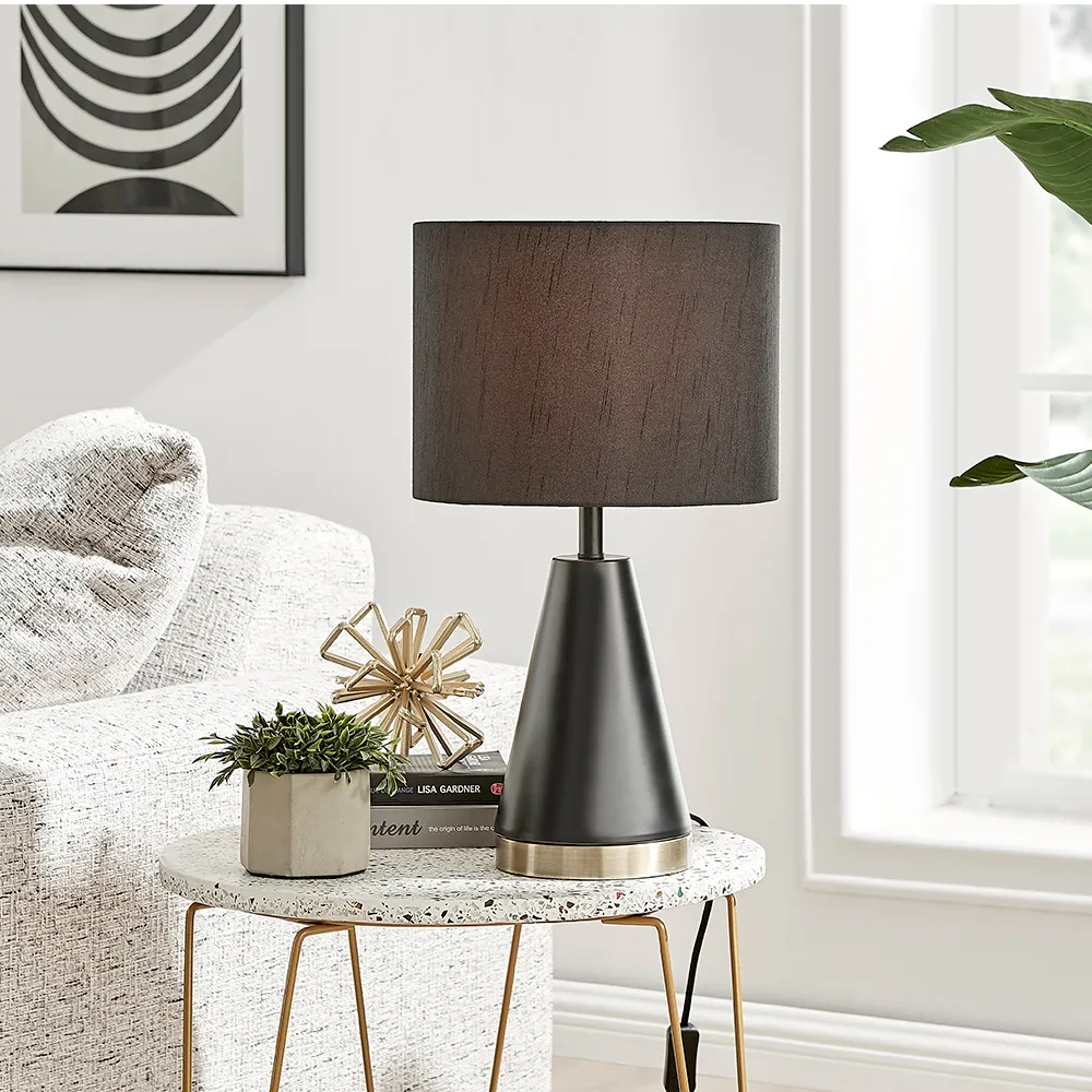 Willow Table Lamp - Black, Metal