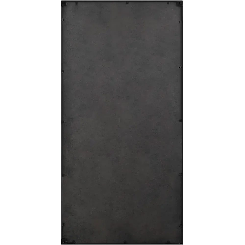 Yuki Full Length Window Wall Mirror - Black, Iron