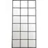 Yuki Full Length Window Wall Mirror - Black, Iron