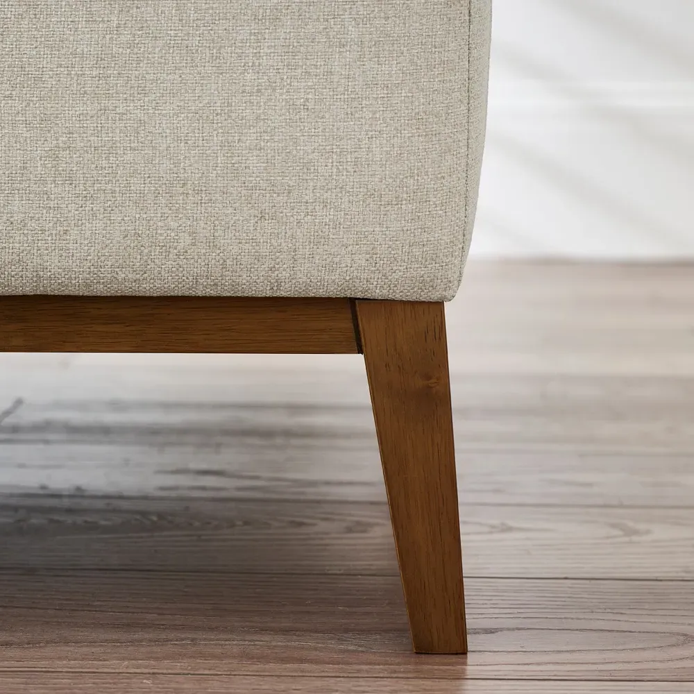 Zara 2-Seater Sofa - Cream, Recycled Fabric