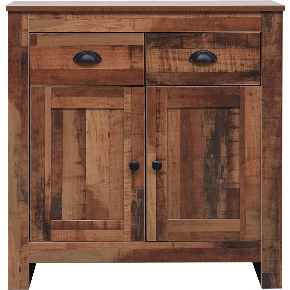 2 Door 2 Drawer Sideboard - Brown, Chipboard