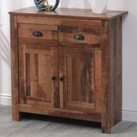 2 Door 2 Drawer Sideboard - Brown, Chipboard