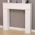3 Door Fireplace Surround Storage Unit - White, MDF